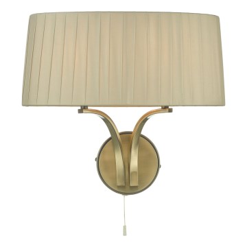 Där Lighting CRI0929 - CRISTIN wall light 2xE14/40W/230V brass/taupe