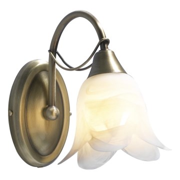 Där Lighting DOU0775 - DOUBLET Wall Lamp 1xE14/40W/230V Brass