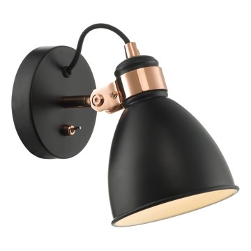 Där Lighting FRE0722 - FREDERICK wall-mounted spotlight 1xE14/40W/230V black