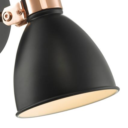 Där Lighting FRE0722 - FREDERICK wall-mounted spotlight 1xE14/40W/230V black