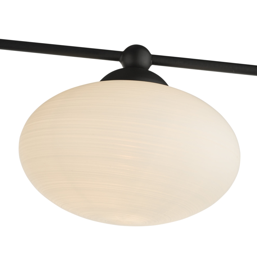 Där Lighting JAS5422 - JASPER Flush-Mounted Chandelier 5xG9/25W/230V Black