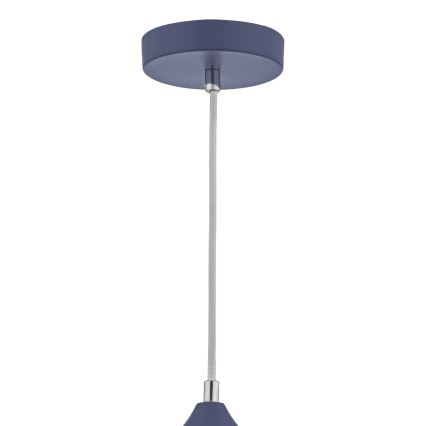 Där Lighting KAE0123 - KAELAN Cable-Suspended Pendant 1xE27/60W/230V Blue