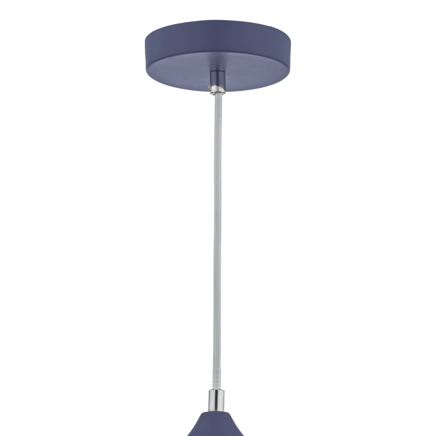 Där Lighting KAE0123 - KAELAN Cable-Suspended Pendant 1xE27/60W/230V Blue