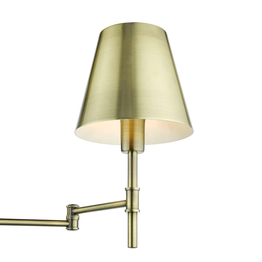 Där Lighting KEN0775 - KENSINGTON Flexible Wall Light 1xE14/25W/230V Brass