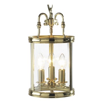 Där Lighting LAM0340 - LAMBETH chain-hung chandelier 3xE14/60W/230V, brass