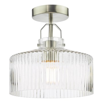 Där Lighting LEN4846 - LENKA flush-mounted ceiling light 1xE27/60W/230V matte chrome