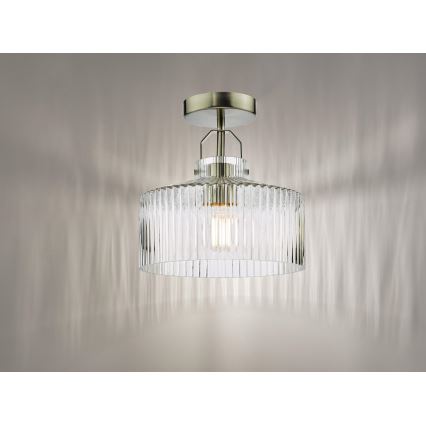 Där Lighting LEN4846 - LENKA flush-mounted ceiling light 1xE27/60W/230V matte chrome