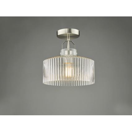 Där Lighting LEN4846 - LENKA flush-mounted ceiling light 1xE27/60W/230V matte chrome