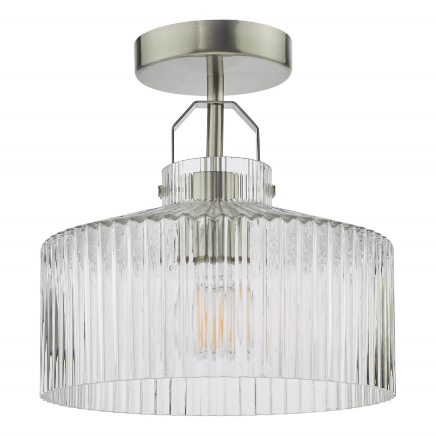 Där Lighting LEN4846 - LENKA flush-mounted ceiling light 1xE27/60W/230V matte chrome