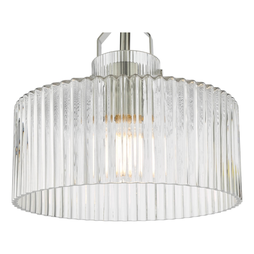 Där Lighting LEN4846 - LENKA flush-mounted ceiling light 1xE27/60W/230V matte chrome