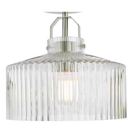 Där Lighting LEN4846 - LENKA flush-mounted ceiling light 1xE27/60W/230V matte chrome