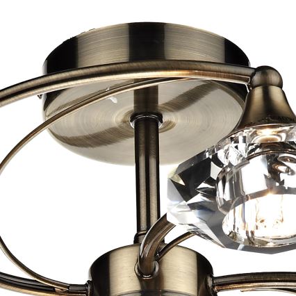 Där Lighting LUT0675 - LUTHER flush-mounted chandelier 6xG9/40W/230V, brass