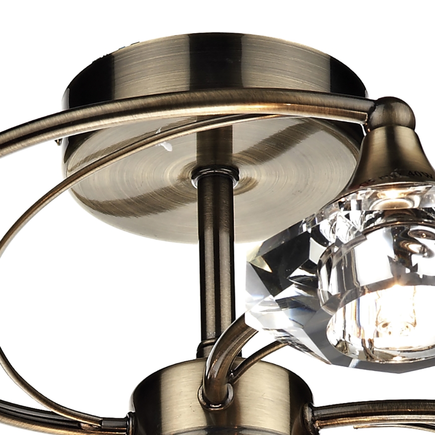 Där Lighting LUT0675 - LUTHER flush-mounted chandelier 6xG9/40W/230V, brass