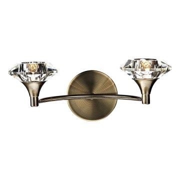 Där Lighting LUT0975 - LUTHER Wall Light 2xG9/40W/230V Brass