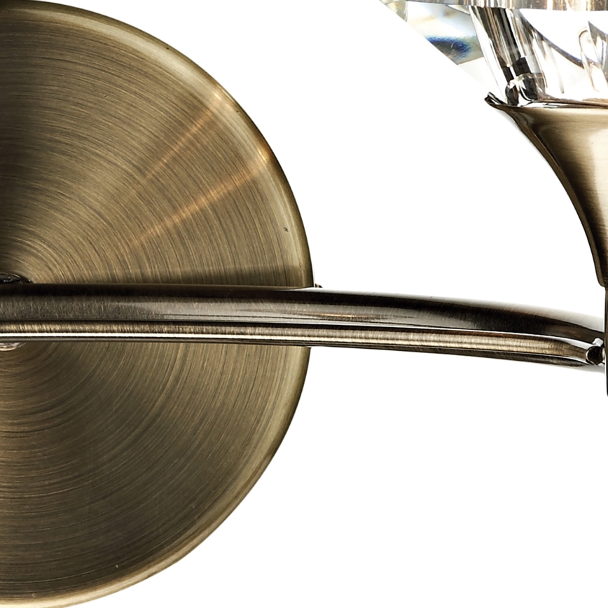 Där Lighting LUT0975 - LUTHER Wall Light 2xG9/40W/230V Brass