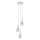 Där Lighting LYA0350 - LYALL Cable-Suspended Pendant 3xG9/40W/230V Glossy Chrome