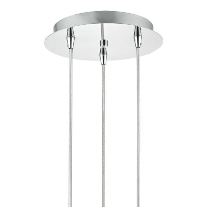 Där Lighting LYA0350 - LYALL Cable-Suspended Pendant 3xG9/40W/230V Glossy Chrome