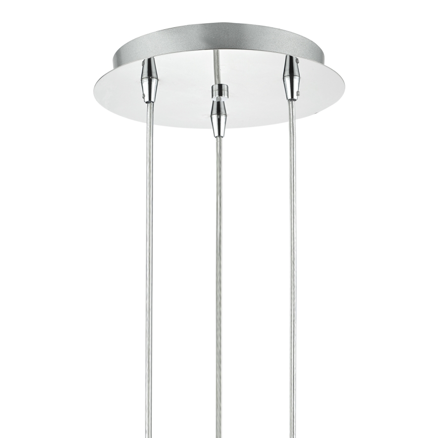 Där Lighting LYA0350 - LYALL Cable-Suspended Pendant 3xG9/40W/230V Glossy Chrome