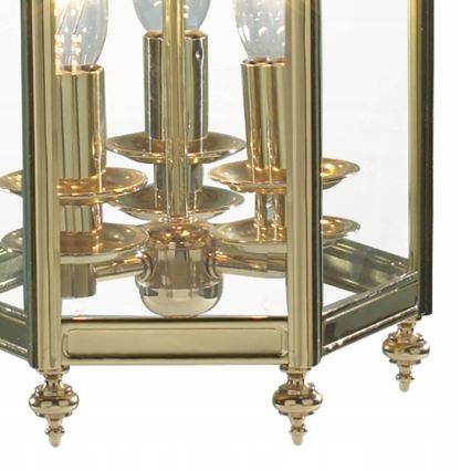 Där Lighting MOO0340 - MOORGATE Chain-hung Chandelier 3xE14/60W/230V, Brass