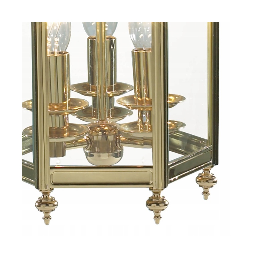 Där Lighting MOO0340 - MOORGATE Chain-hung Chandelier 3xE14/60W/230V, Brass