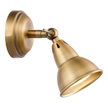 Där Lighting NAT0742 - NATHANIEL Wall-mounted Spotlight 1xGU10/11W/230V Brass