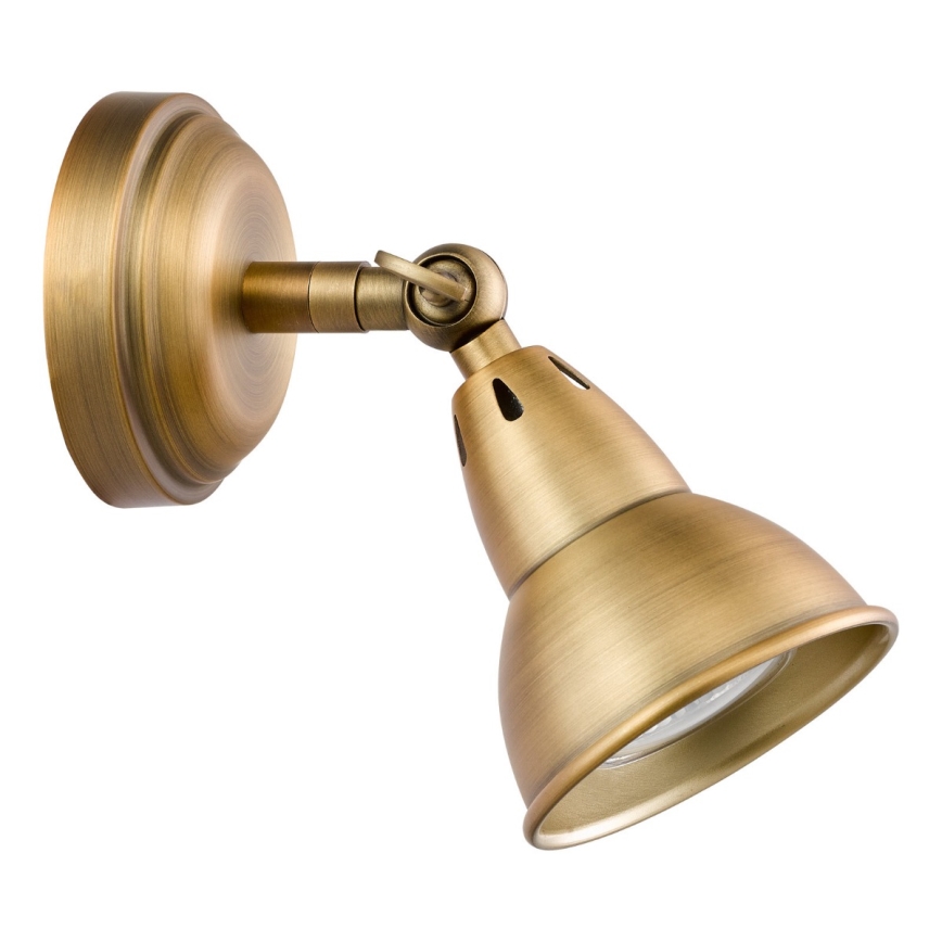 Där Lighting NAT0742 - NATHANIEL Wall-mounted Spotlight 1xGU10/11W/230V Brass