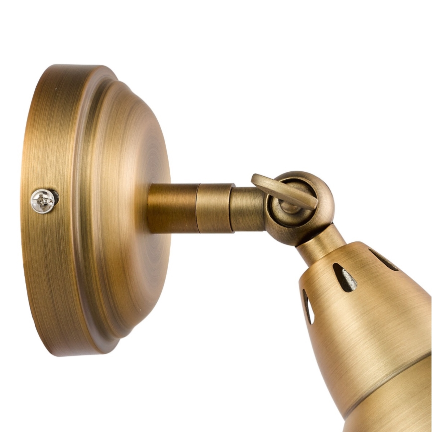 Där Lighting NAT0742 - NATHANIEL Wall-mounted Spotlight 1xGU10/11W/230V Brass