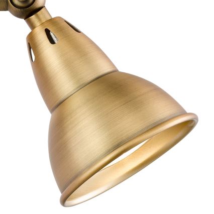 Där Lighting NAT0742 - NATHANIEL Wall-mounted Spotlight 1xGU10/11W/230V Brass
