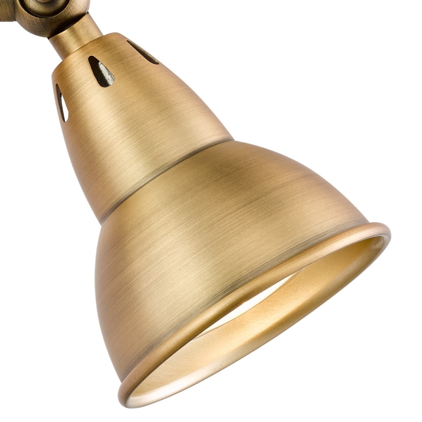 Där Lighting NAT0742 - NATHANIEL Wall-mounted Spotlight 1xGU10/11W/230V Brass