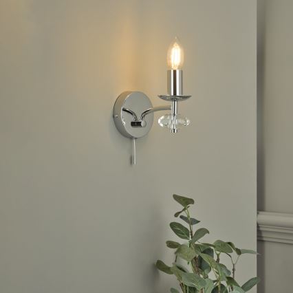 Där Lighting OLE0750 - OLEANA wall lamp 1xE14/40W/230V polished chrome