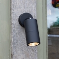 Där Lighting ORT0722 - LED Outdoor Wall Spotlight ORTEGA 1xGU10/5W/230V IP65 Black