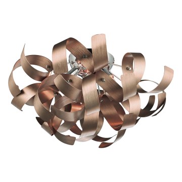 Där Lighting RAW0464 - RAWLEY Ceiling Light 4xG9/25W/230V Copper