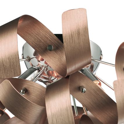 Där Lighting RAW0464 - RAWLEY Ceiling Light 4xG9/25W/230V Copper
