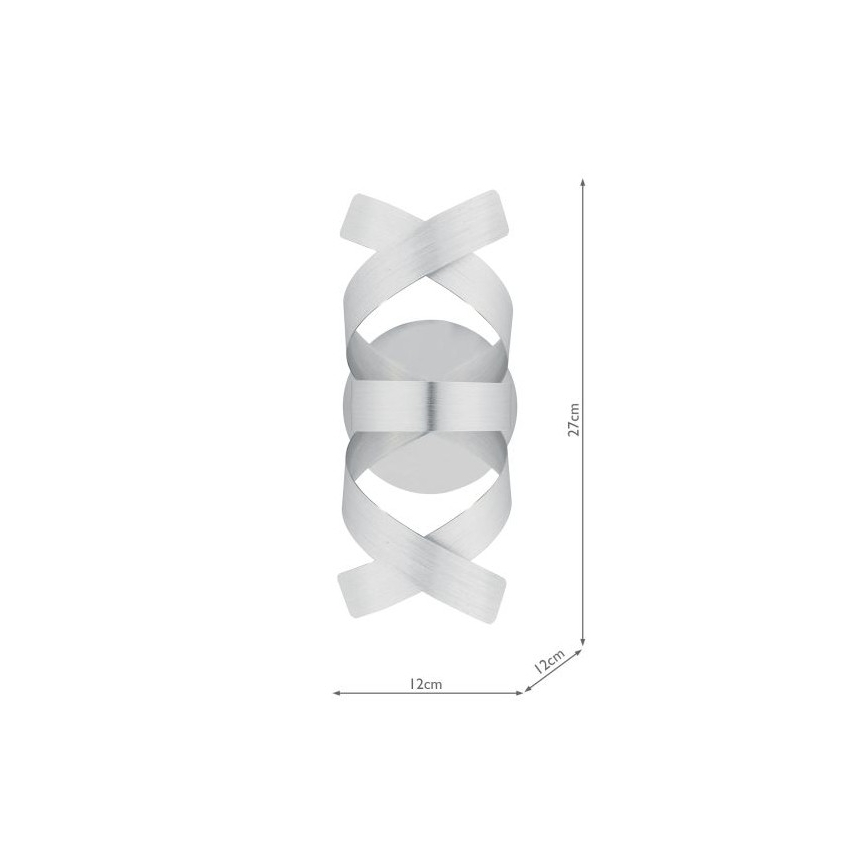 Där Lighting RAW0750 - Wall light RAWLEY 1xG9/25W/230V matte chrome