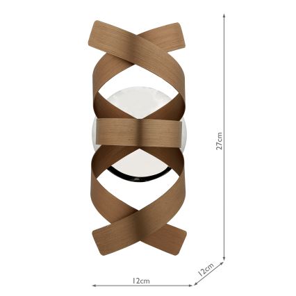 Där Lighting RAW0764 - RAWLEY Wall Light 1xG9/25W/230V Copper