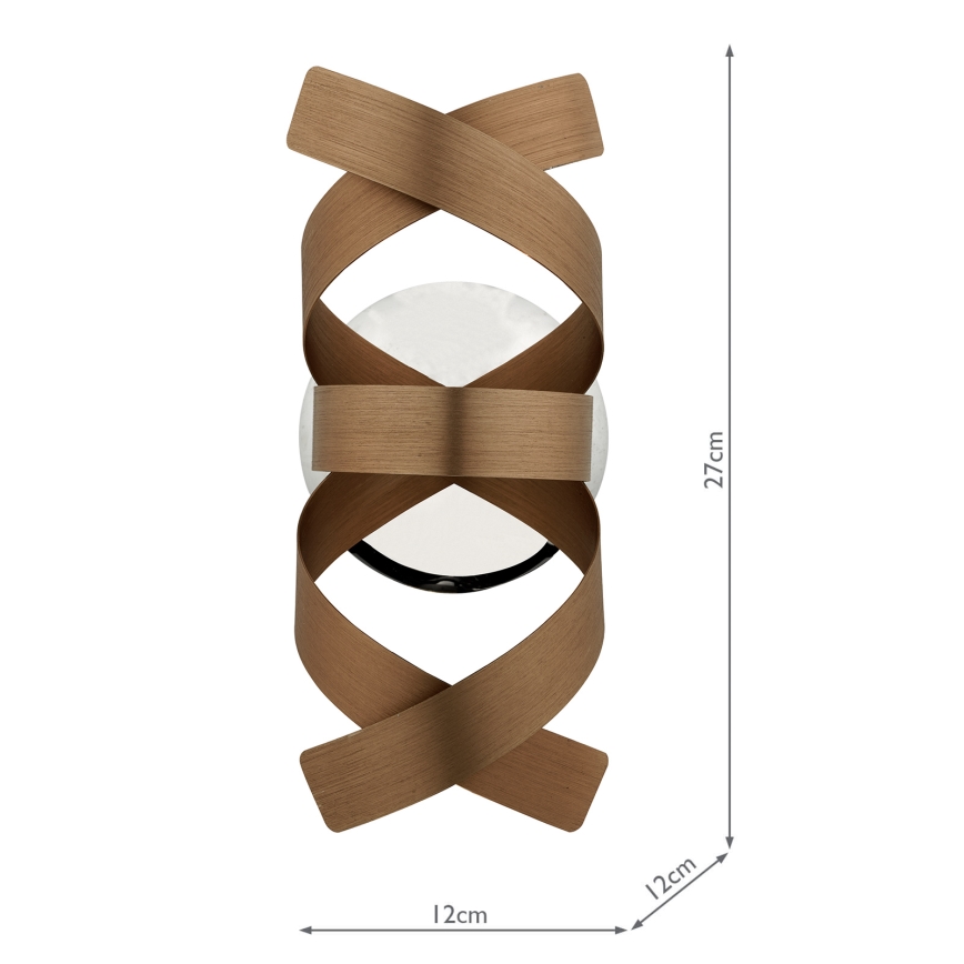 Där Lighting RAW0764 - RAWLEY Wall Light 1xG9/25W/230V Copper
