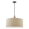 Där Lighting RON6529 - RONDA Cable Pendant Light 1xE27/60W/230V beige