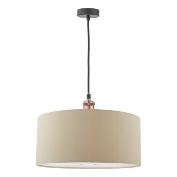 Där Lighting RON6529 - RONDA Cable Pendant Light 1xE27/60W/230V beige