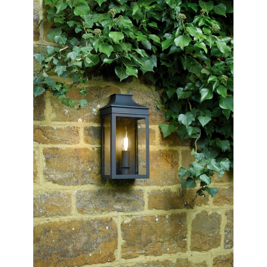 Där Lighting VAP5222 - VAPOUR Outdoor Wall Light, 1x E14 / 60W / 230V, IP44, Black