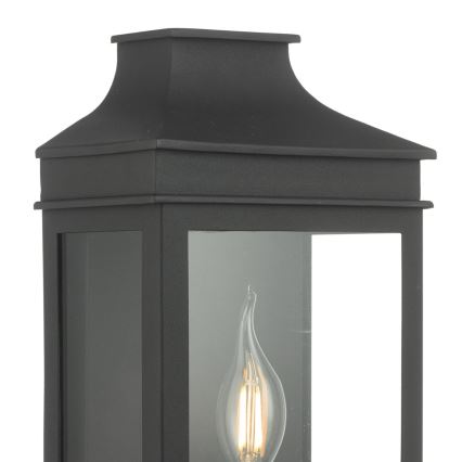 Där Lighting VAP5222 - VAPOUR Outdoor Wall Light, 1x E14 / 60W / 230V, IP44, Black