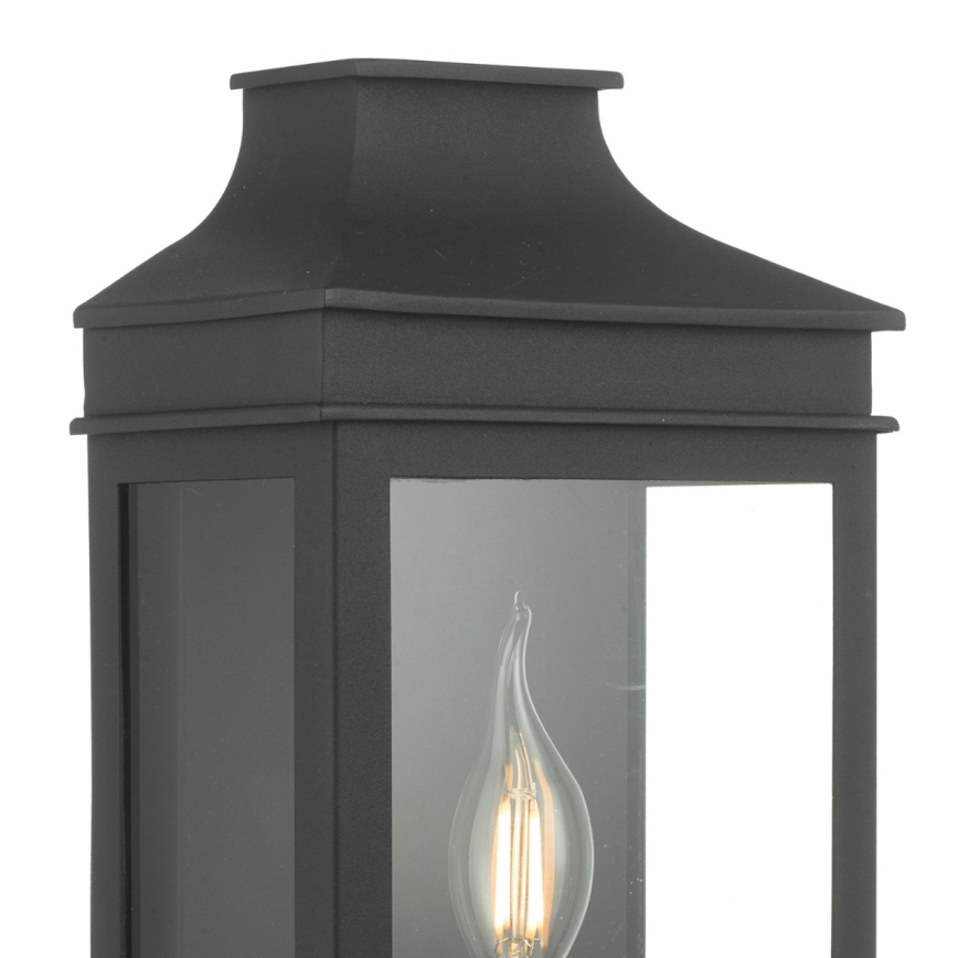 Där Lighting VAP5222 - VAPOUR Outdoor Wall Light, 1x E14 / 60W / 230V, IP44, Black