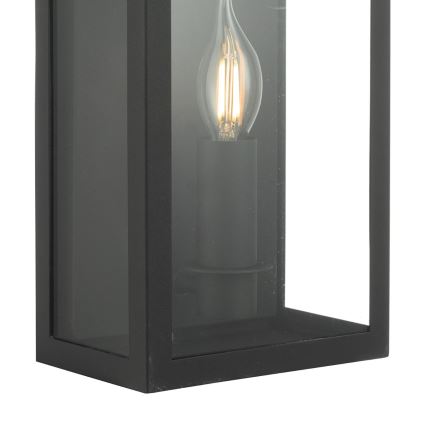 Där Lighting VAP5222 - VAPOUR Outdoor Wall Light, 1x E14 / 60W / 230V, IP44, Black
