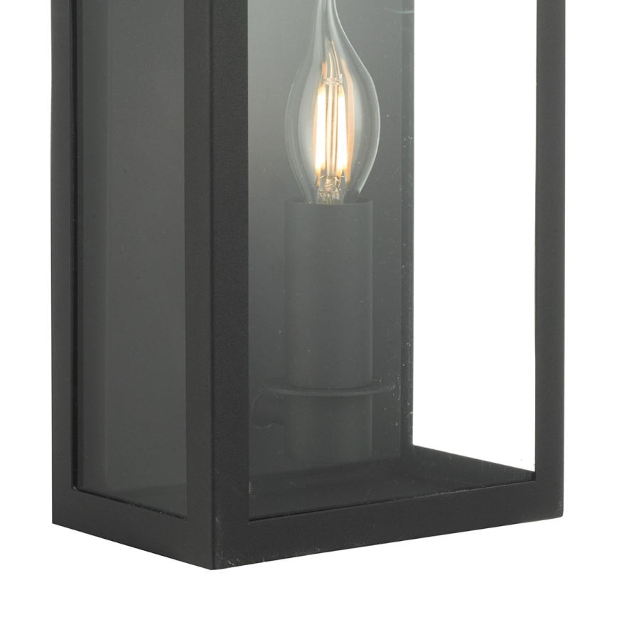 Där Lighting VAP5222 - VAPOUR Outdoor Wall Light, 1x E14 / 60W / 230V, IP44, Black