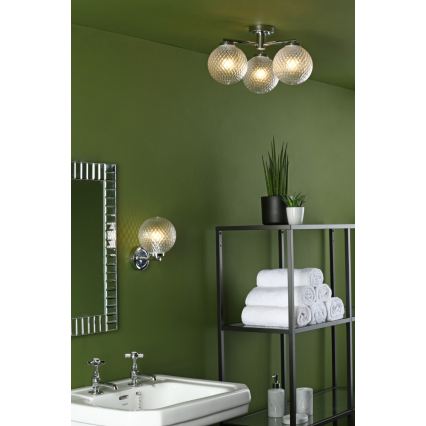 Där Lighting WAY0750 - Bathroom wall light WAYNE 1xG9/3W/230V IP44 chrome