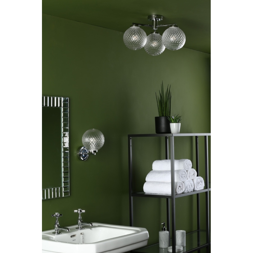 Där Lighting WAY0750 - Bathroom wall light WAYNE 1xG9/3W/230V IP44 chrome