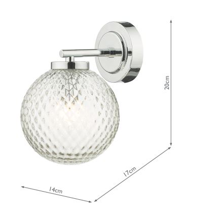 Där Lighting WAY0750 - Bathroom wall light WAYNE 1xG9/3W/230V IP44 chrome