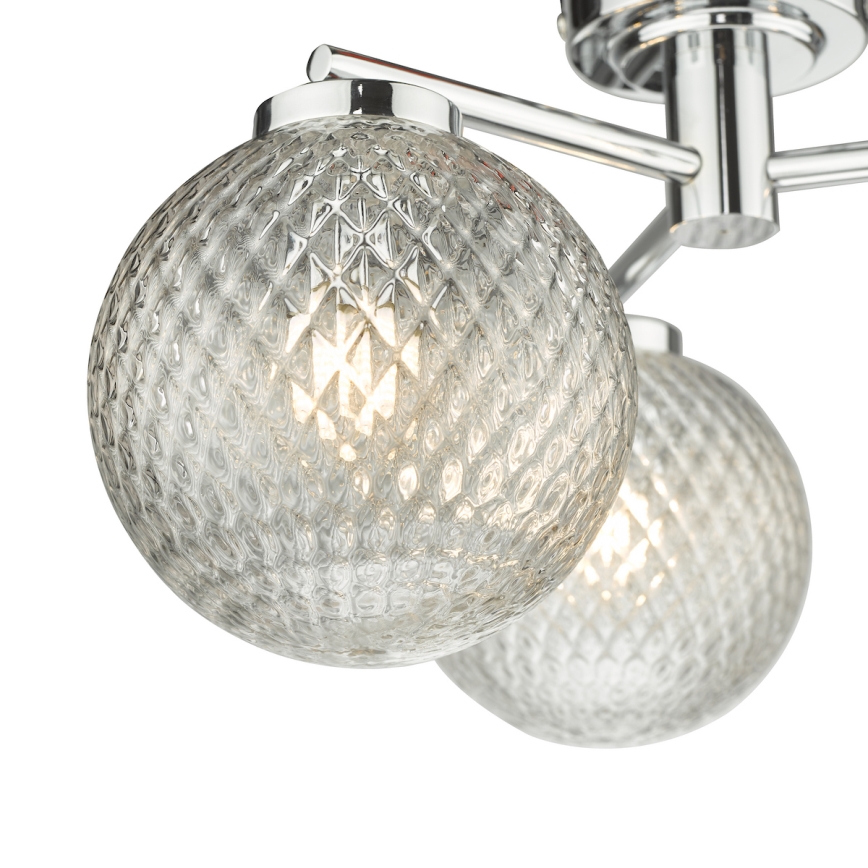 Där Lighting WAY5350 - Bathroom surface-mounted chandelier WAYNE 3xG9/3W/230V IP44 polished chrome