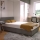 DARIA upholstered bed with storage and included mattress 120x200 cm gray