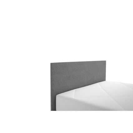 DARIA upholstered bed with storage and included mattress 120x200 cm gray