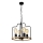 DATUS Chain Pendant Chandelier, 4 x E27 / 40 W / 230 V, Black/Brown